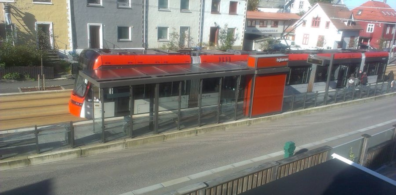 Rett ved Bybanestopp
