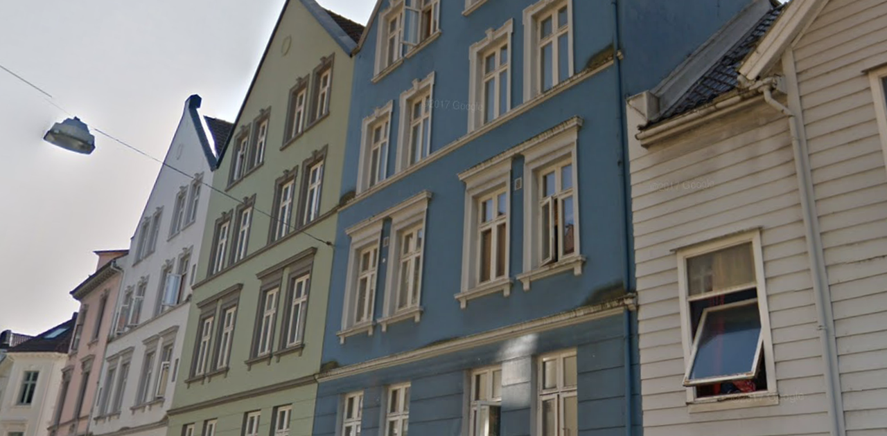 Blå bygning