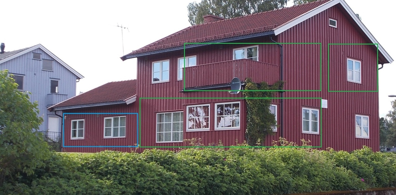 Hybeler med balkong, terrasse eller egen inngang