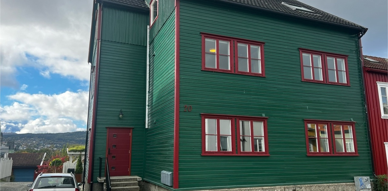 Forsiden av huset