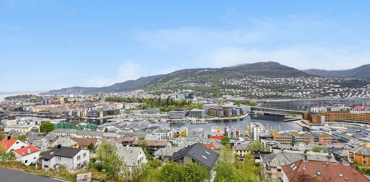 Fra balkongen nyter du denne flotte vidstrakte utsikten!
