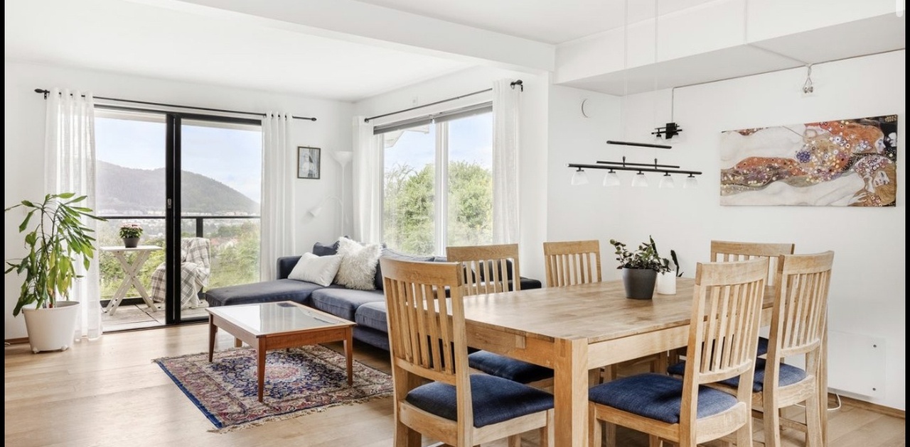 Stue/kjøkken. Sofa byttet ut (se senere bilde)
