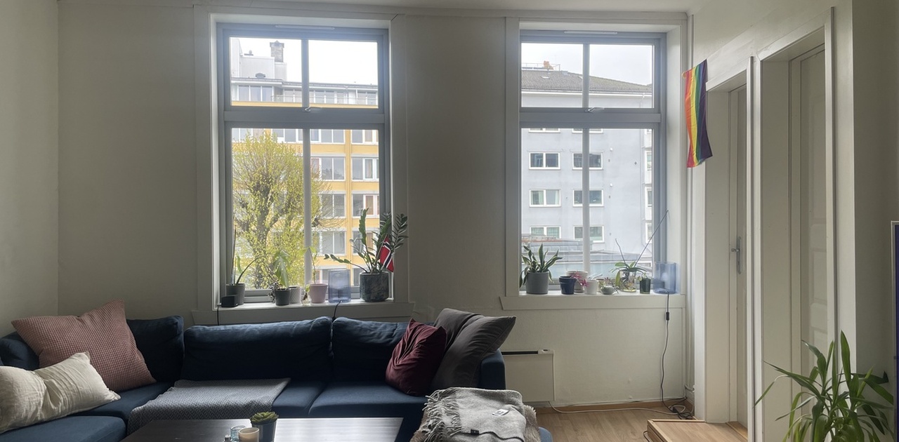 Stua, rommet ytterst er ledig