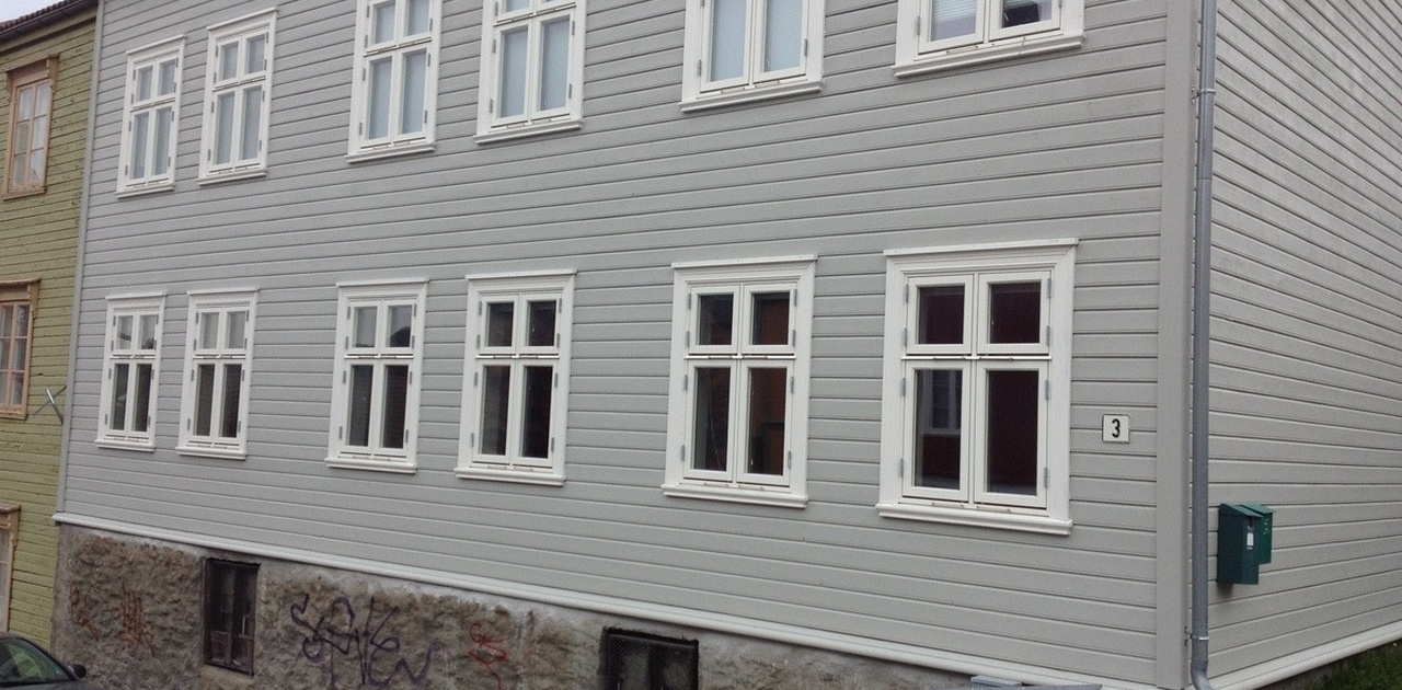 Utsiden av bofellesskapet, vi bor i 2. etasje!