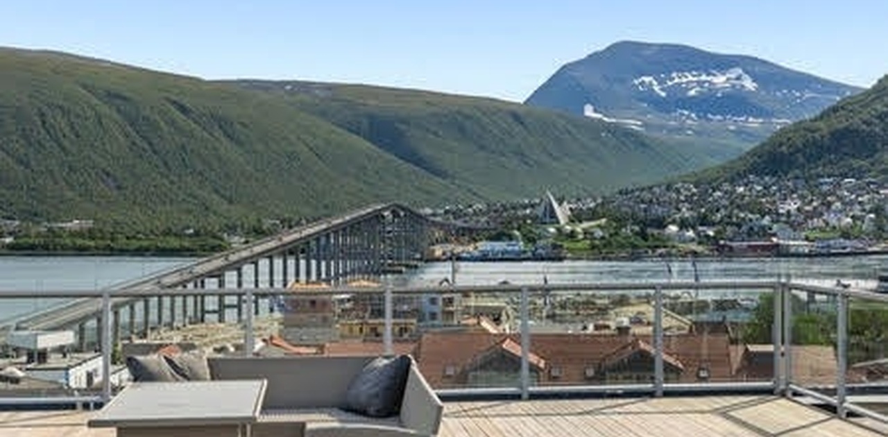 Utsikten fra takterrassen
